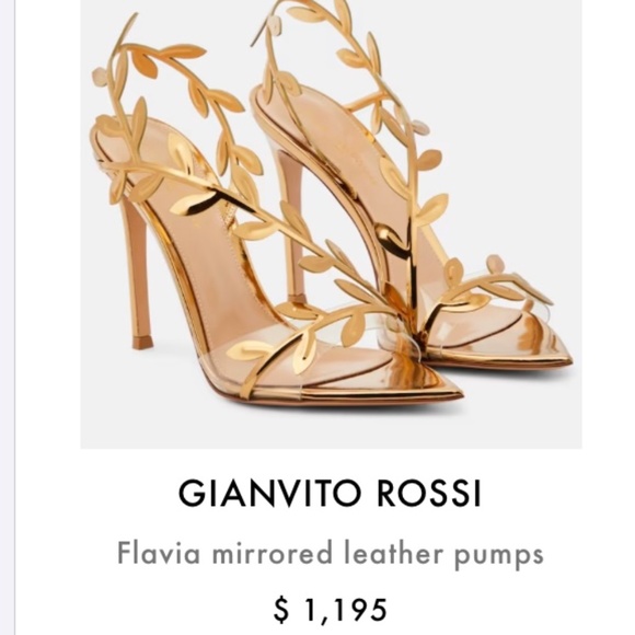 Beautiful Max Studio strappy heels with leaf details. - Picture 5 of 5